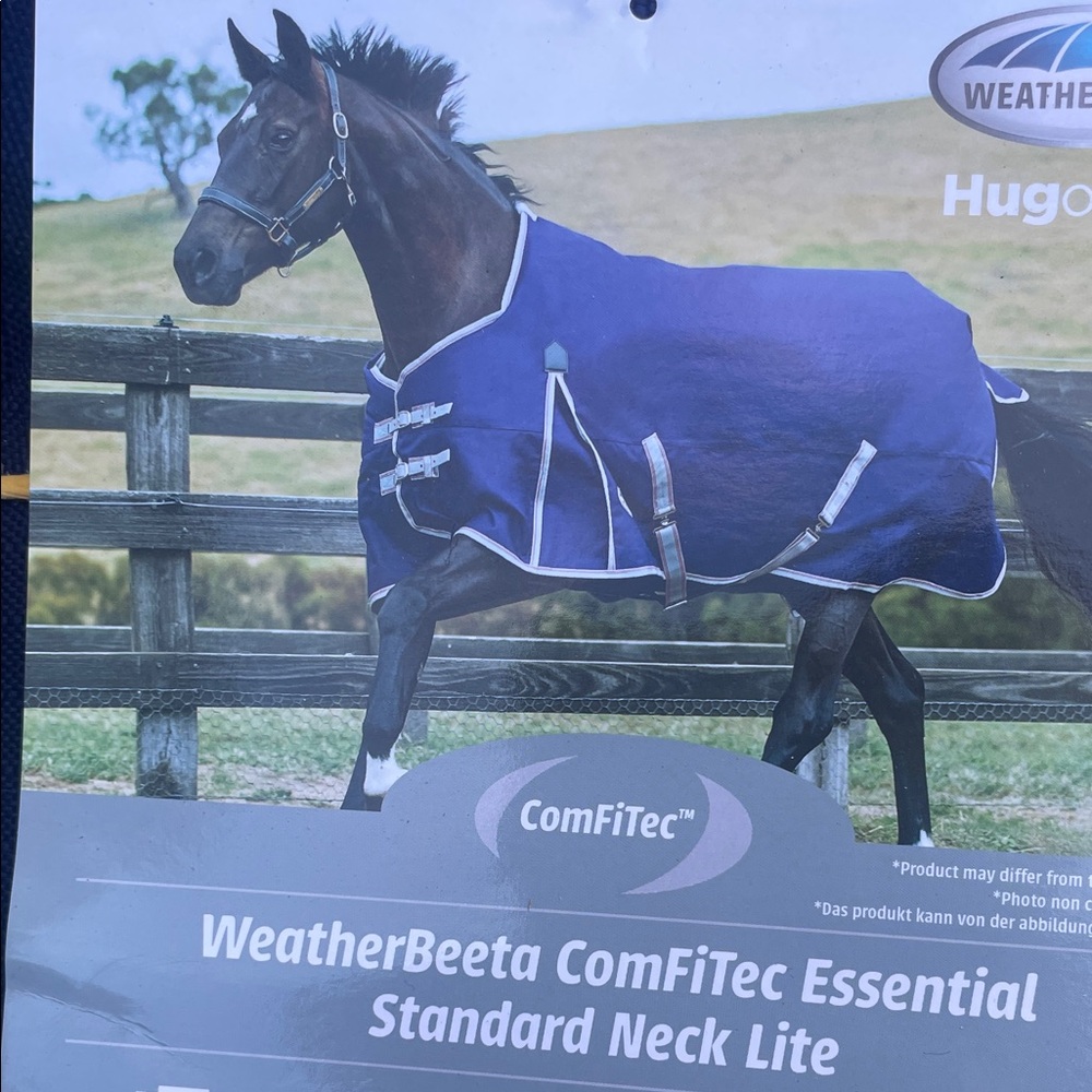 Weatherbeeta ComFiTec Essential Standard Neck Lite Horse Blanket - Blue
